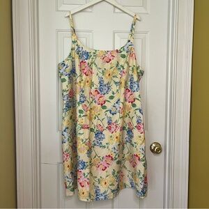 NWOT A New Day Summer Casual Mini Pastel Colorful Floral Feminine Summer Dress